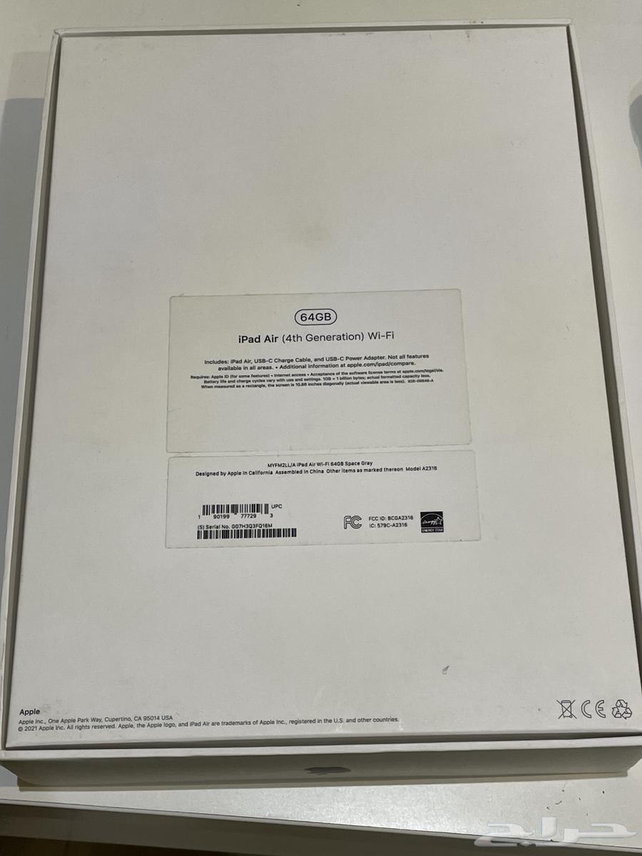 ايباد اير 4 الجيل الرابع 2020 64GB64175680209153113
