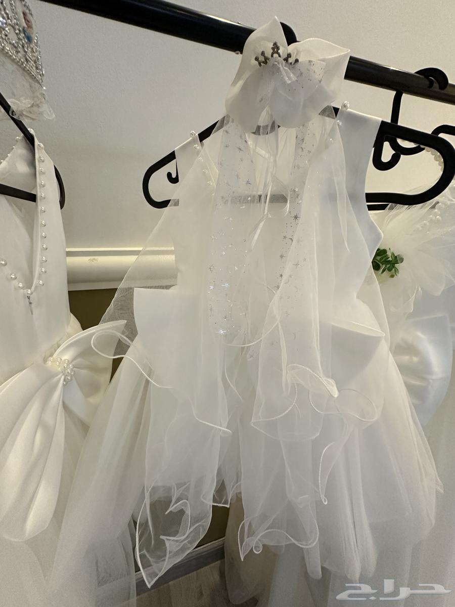 فساتين زفاف للبنات عمر 4 سنوات و7 سنوات و12 سنة مع الطرحات64176096147331113