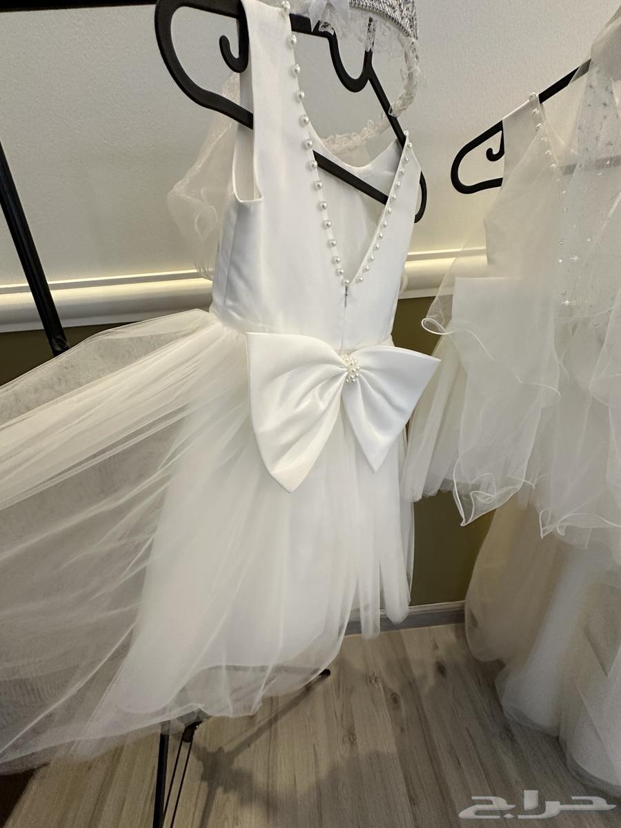 فساتين زفاف للبنات عمر 4 سنوات و7 سنوات و12 سنة مع الطرحات64176096147331114