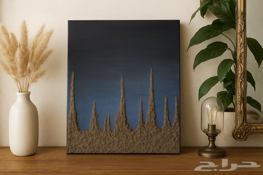 A distinctive painting on a 20x40 canvas64389391953666112