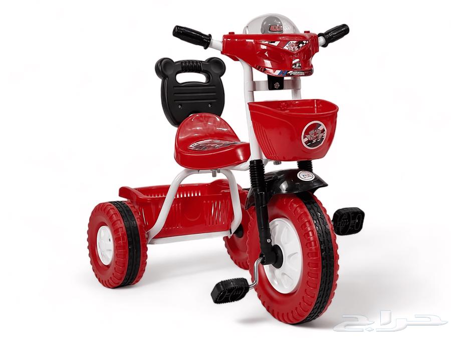 سيكل ثلاثي للأطفال - دراجة أطفال بتصميم سلتين ومؤثرات صوتية64202429483523110