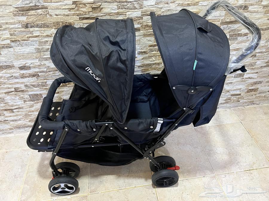 عربة اطفال توأم مزدوجه stroller MOON double twin seat64198126135299110