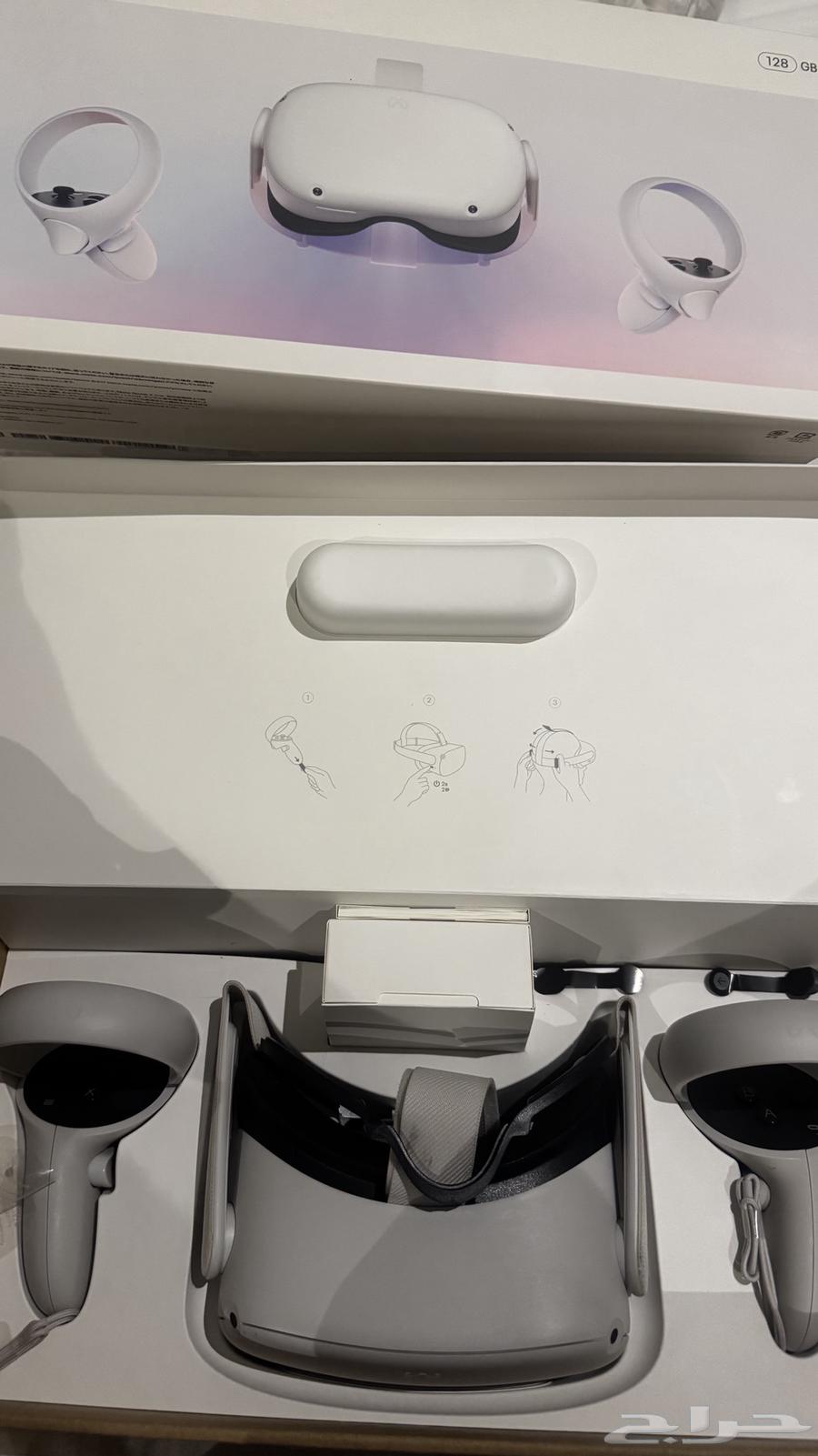 نظارة ميتا كويست 2   128 جيجابايت  ابيض64217987667330112