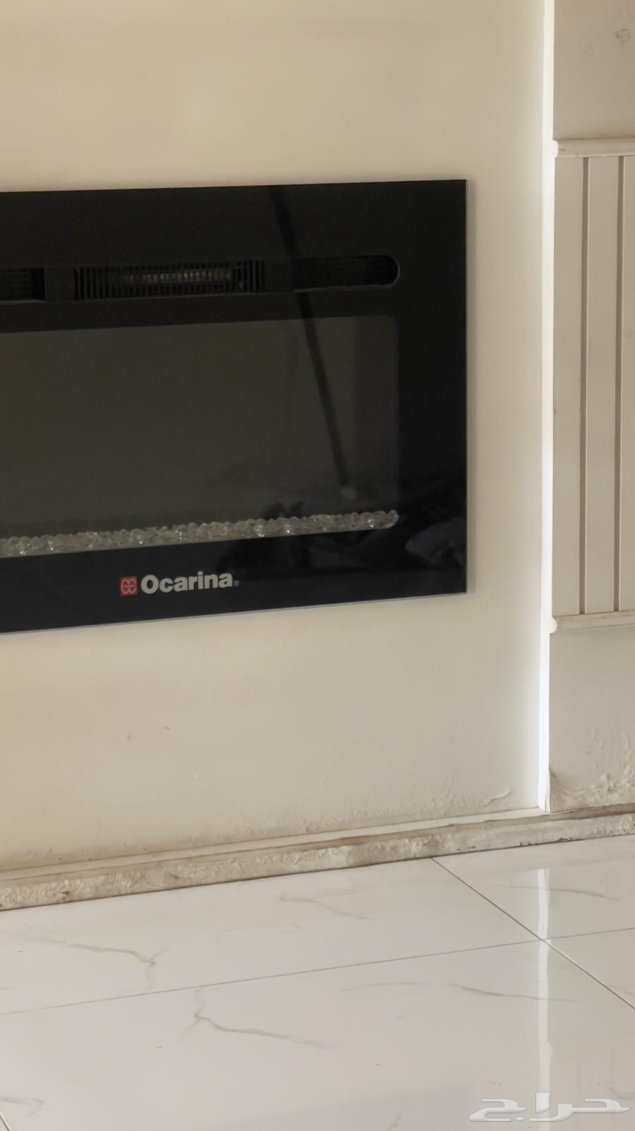 سخان كهربائي على شكل حديد به نور أزرق وأصفر ومدمج64209993929601111