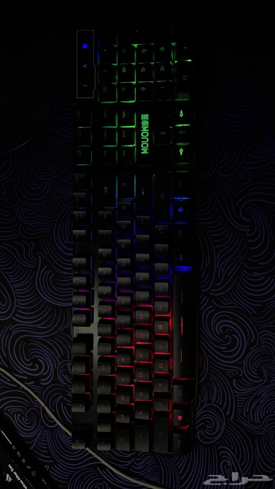 كيبورد قيمنق سلكي و ماوس قيمنق سلكي64216824009090112