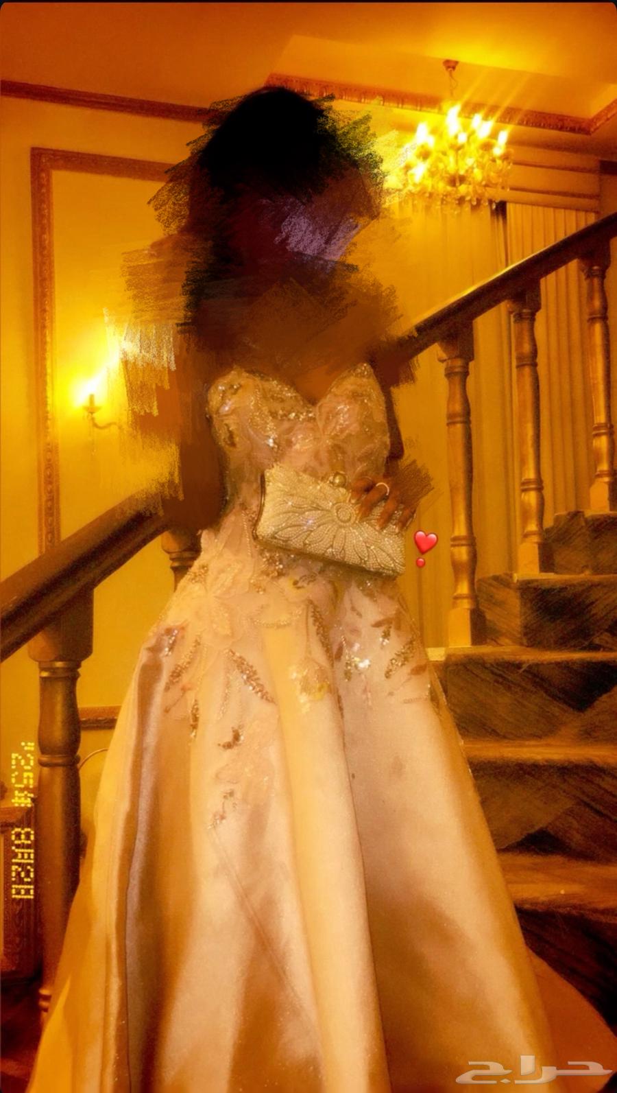 فستان وردي منفوش64228938383490110