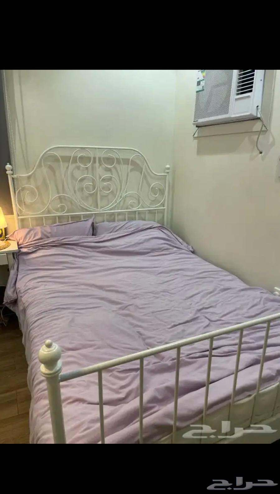 Clean used IKEA single and a half bed with wooden slats under the mattress64212962359169111