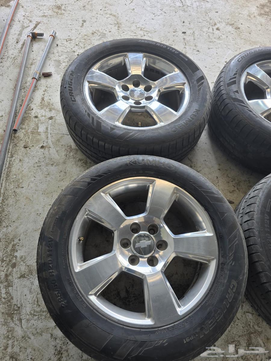 جنوط تاهو مقاس 20 مع الكفرات64397061210114111