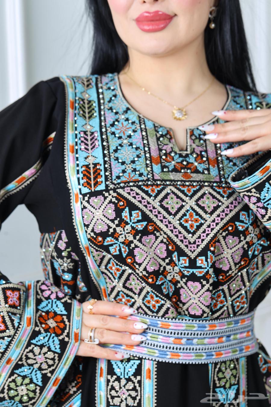 ثوب فلسطيني راقيه وفخمة بالبس. بسعر 180 ريال64229295552899112