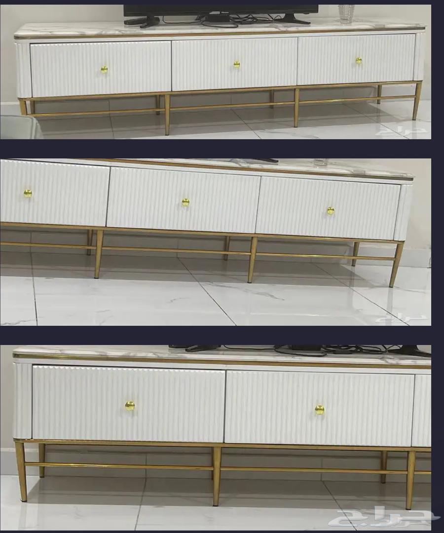 مدخل ذهبي ستيل مع المرايا والفرشه64229104876418111