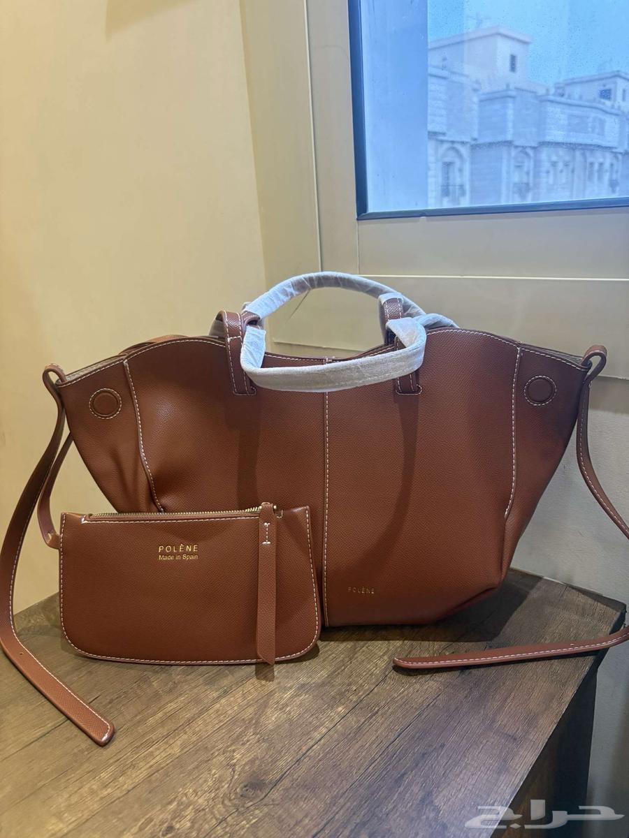 شنطة بولين لون بني جملي جديدة - New Polene Bag Dark brown64226758212993111