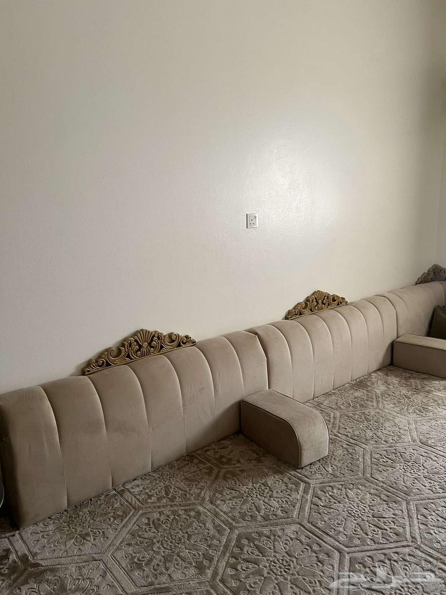 كنب خشب ظهور جديد للبيع مع الستاره و الفرشه64215656009601112