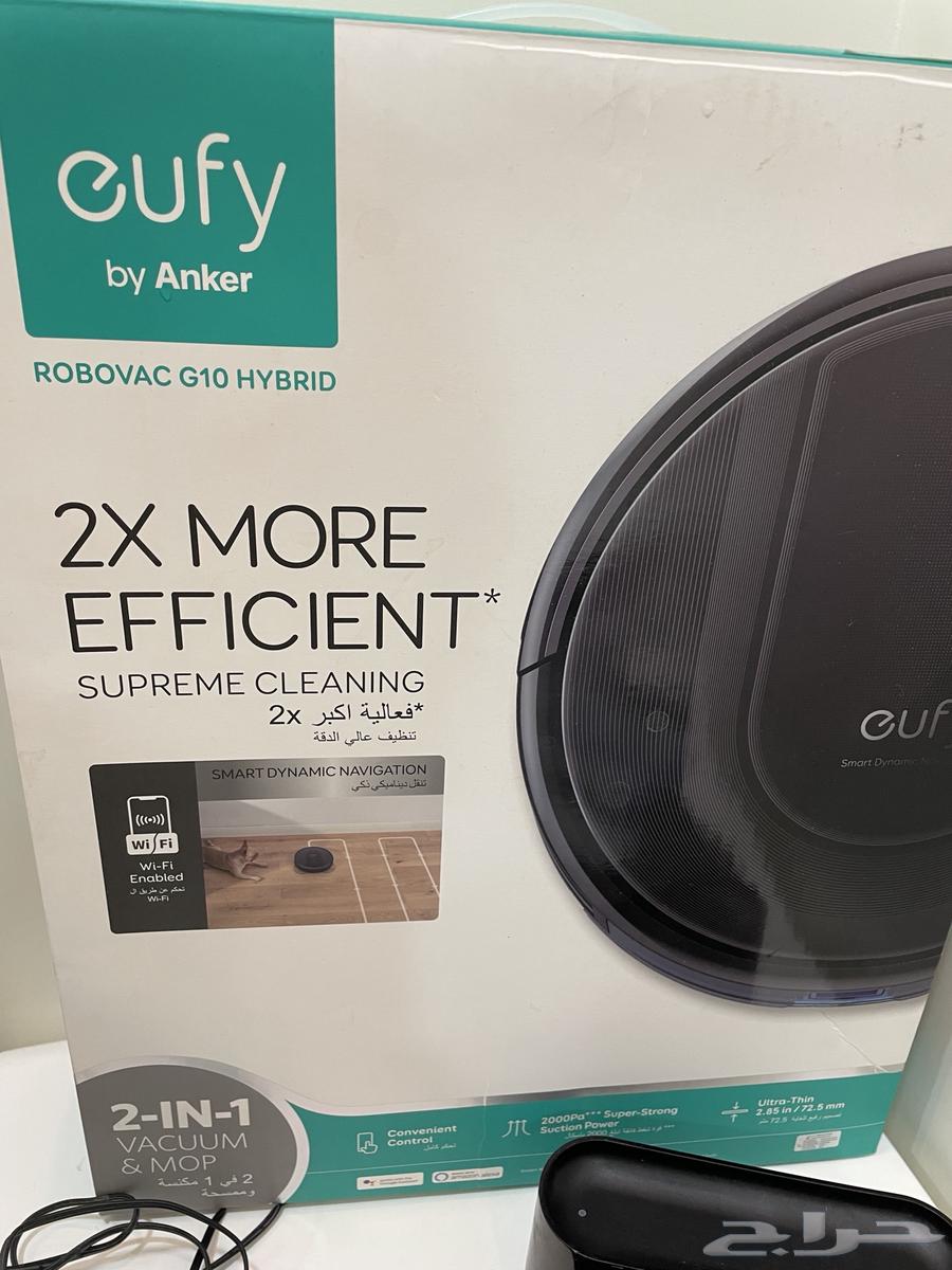 مكنسة روبوت ايوفي هايبرد G10 أبيض64225572198531110