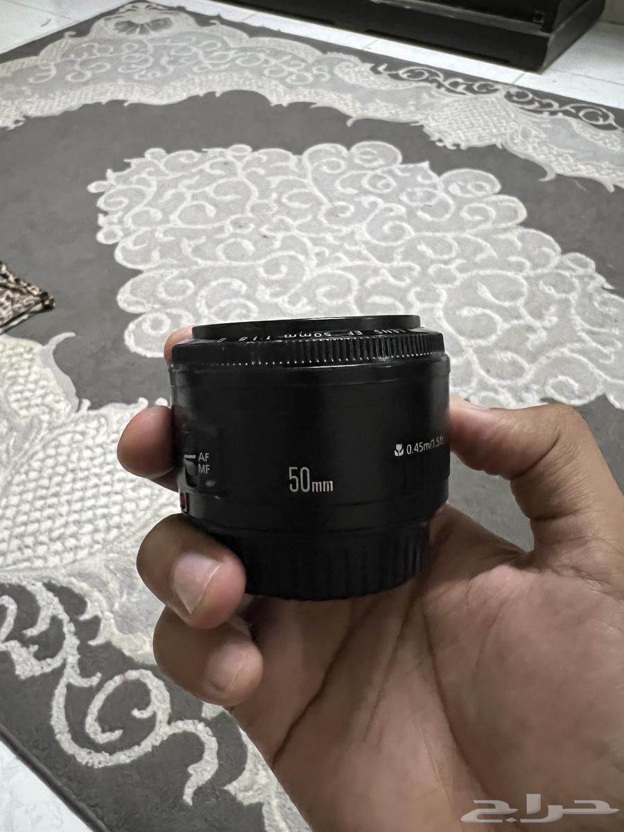 عدسه البورتريه شركه كانون بحالة شبة جديده Canon Lens 50mm64213597552385110