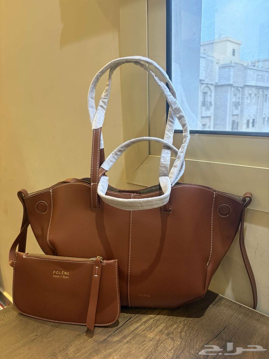 شنطة بولين لون بني جملي جديدة - New Polene Bag Dark brown64226758212993110