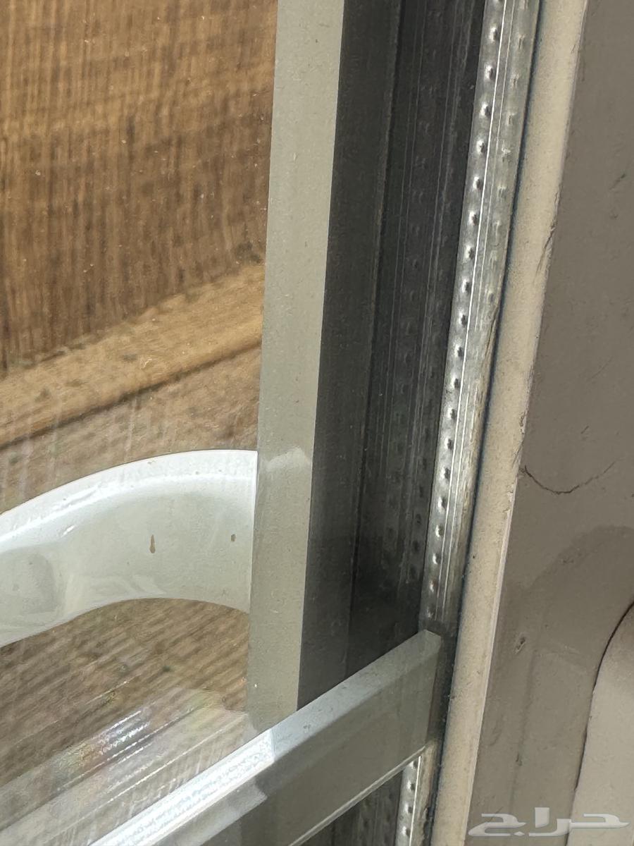 باب ألمونيوم سرايا أبيض دبل جلاس اخو الجديد64227347054337112