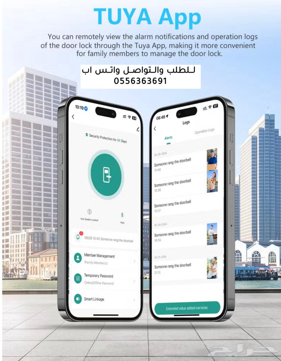 قفل ذكي لجميع الابواب الداخليه (لغة عربيه)64215173669889112