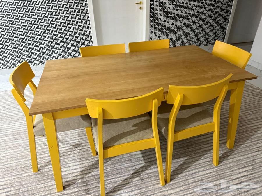 طاوله طعام 6 اشخاص64215655895425111