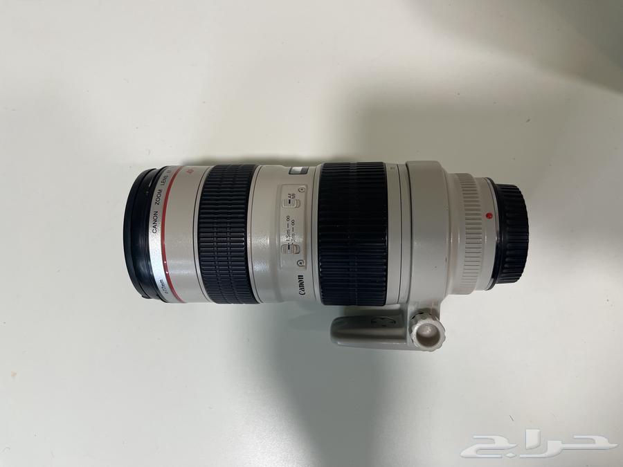 للبيع عدسة 70 200 كانون مع كاميرا وشنطة64216837472897114