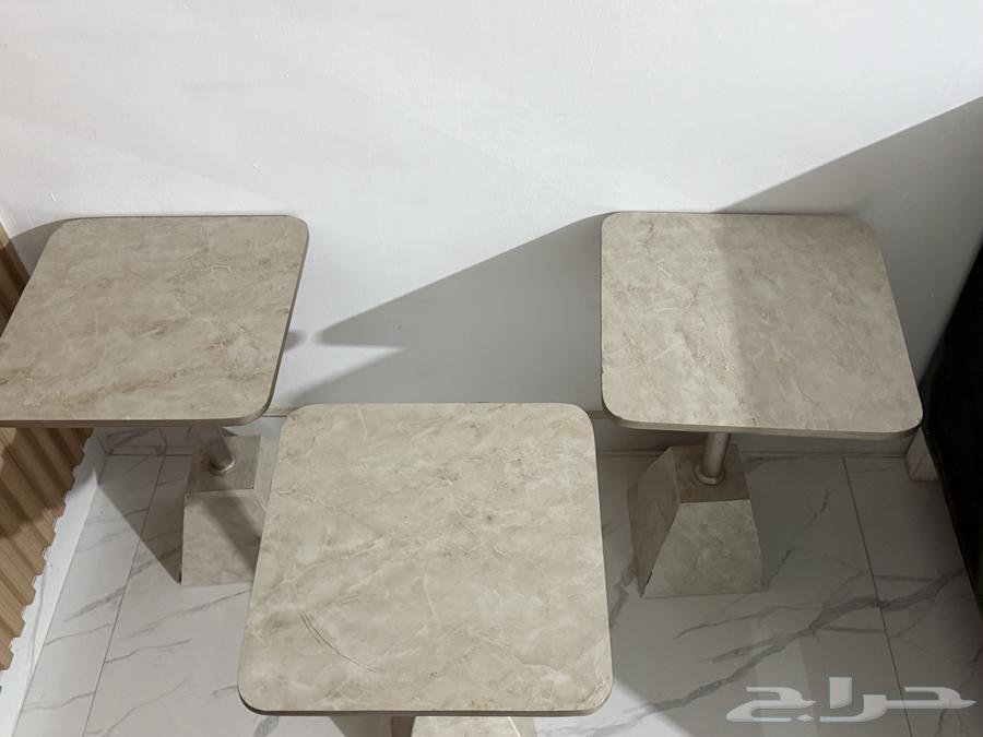 طاولة رخام كبيره   طاولات خدمه ثلاث حبات64228025514370113