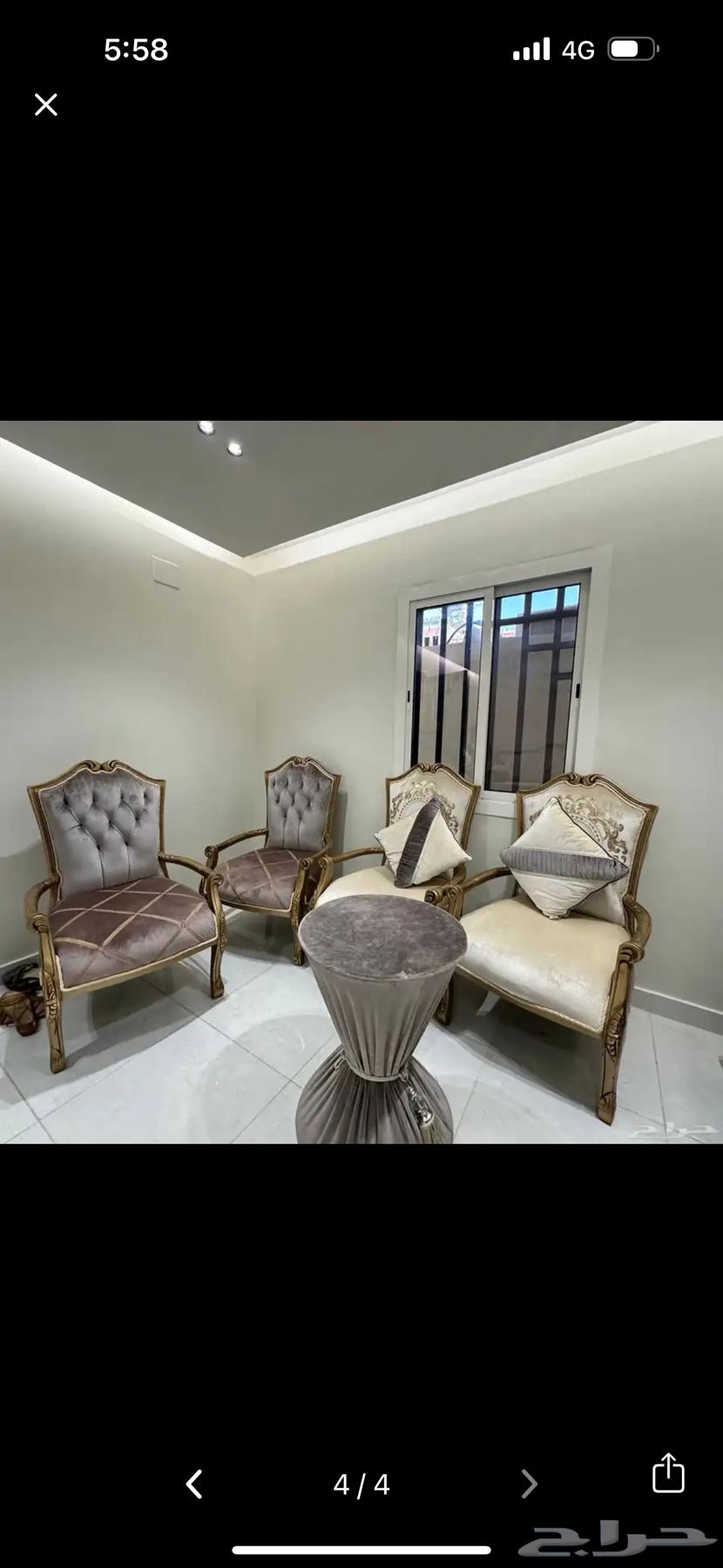 Sofa consisting of 3 long seats accommodating 4 people and 4 single chairs64222320122499111