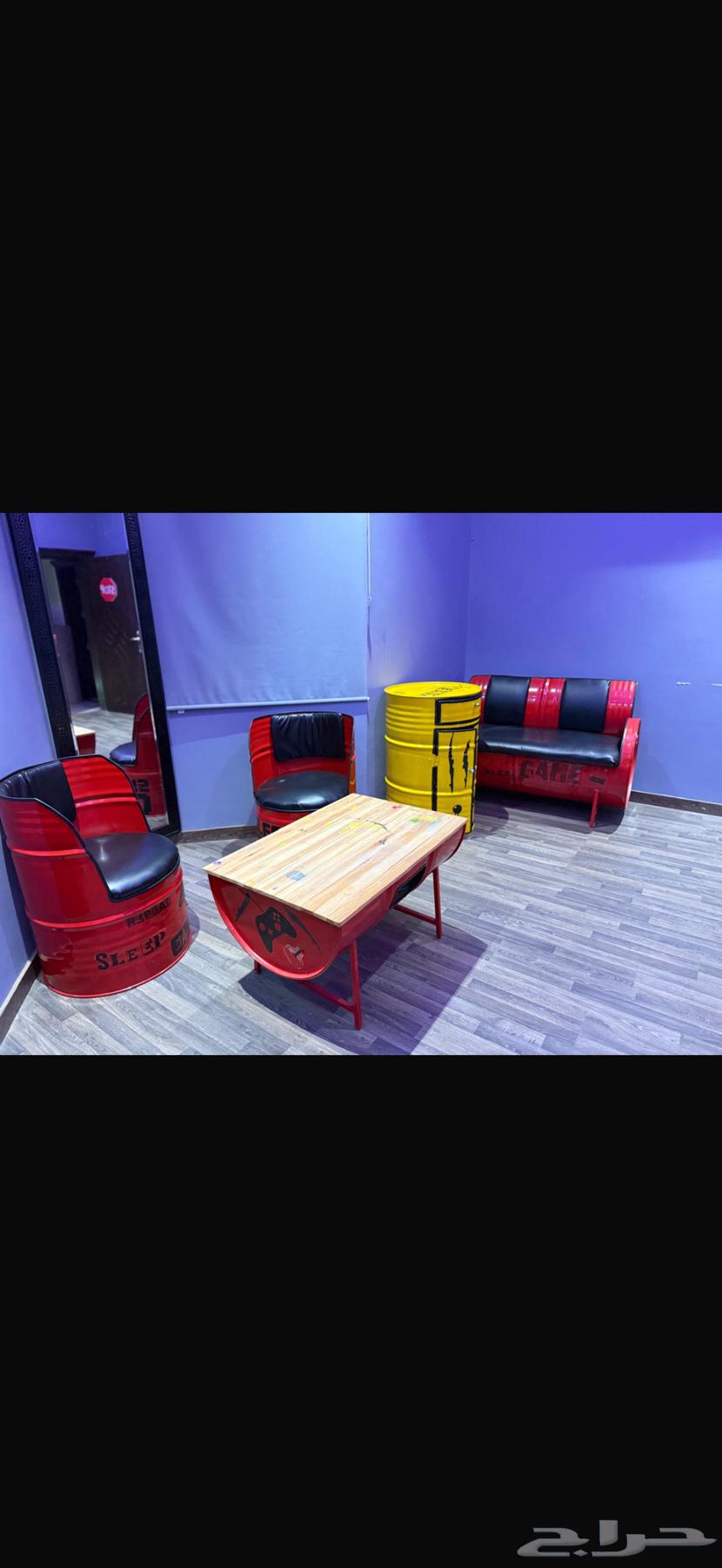 كنب طقم كامل بحاله جيده64229479348866110