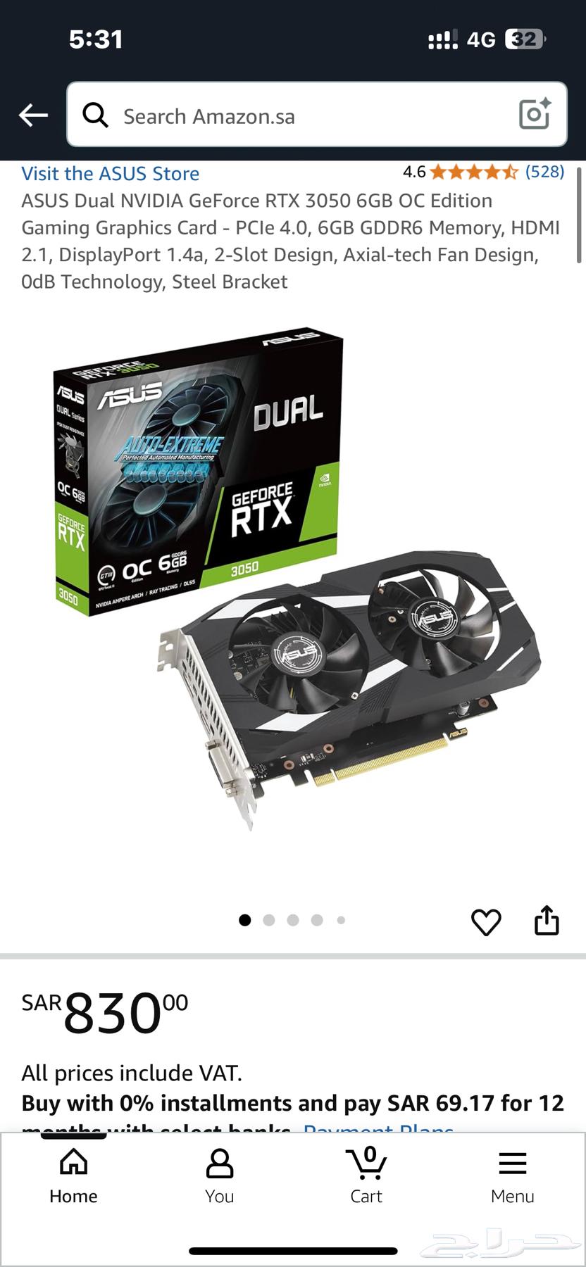 3050 Graphics Card64221501922945110