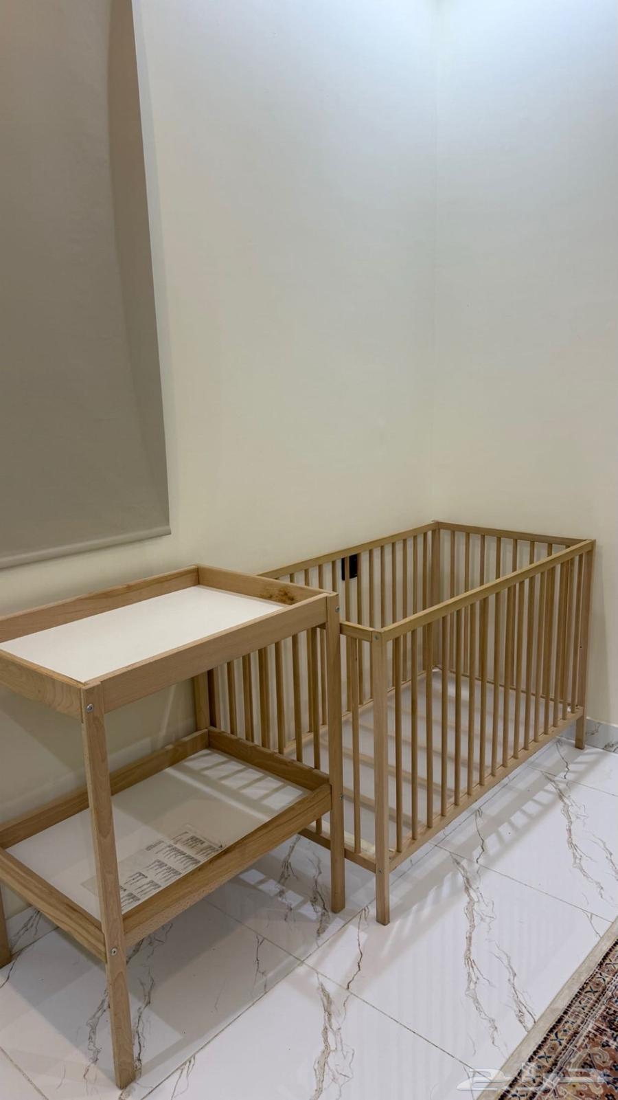 طاوله تغيير و سرير اطفال64239385338115110