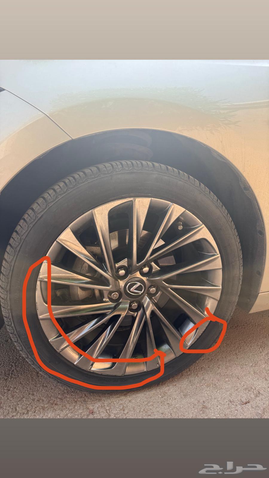 جنوط لكزس es مكحلة من موديل 2018 الى 202664414237076226110