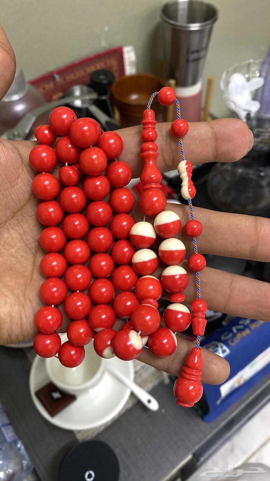 Red billiard tasbih with density and clean craftsmanship64236458598785112