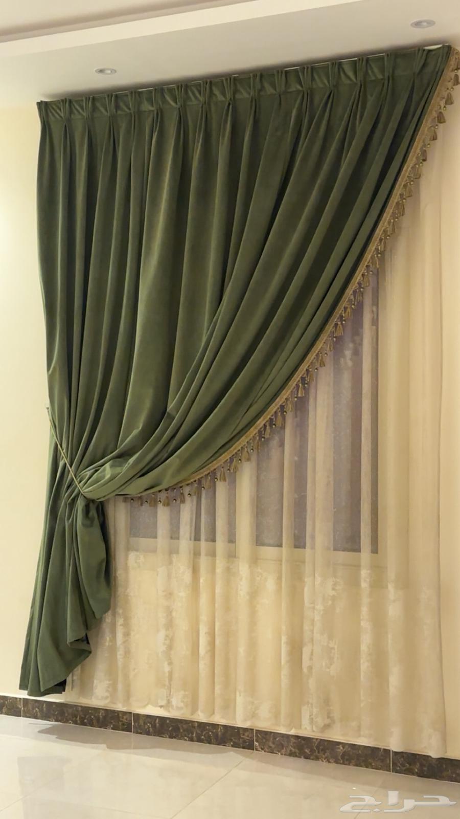 ستارة لون زيتي مع شيفون بيج64236294412673110