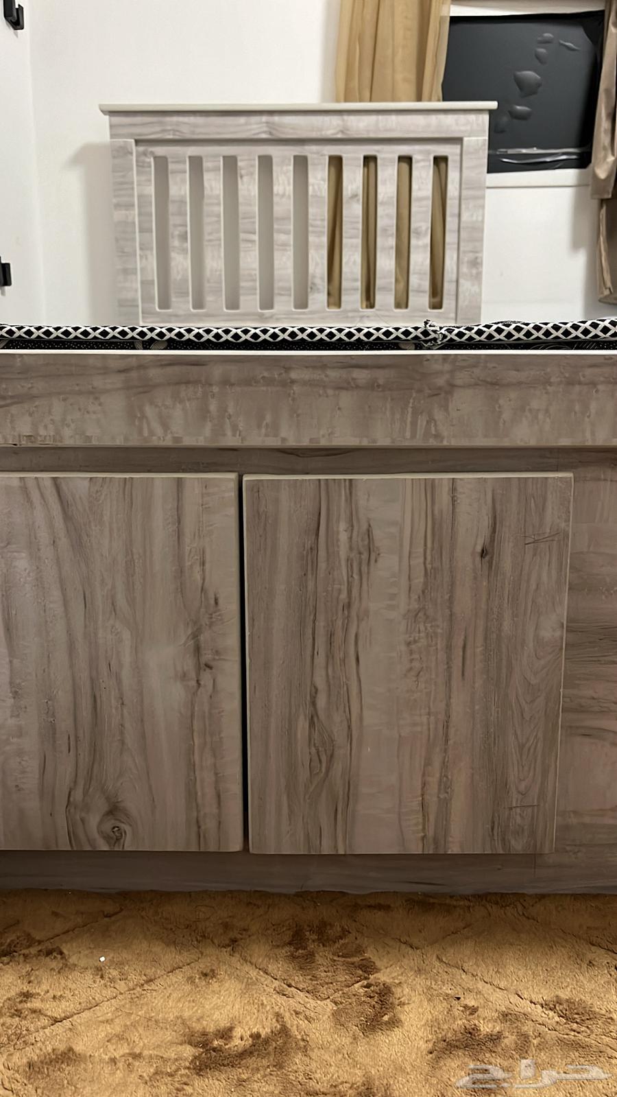 سرير خشب اصلي تفصيل شبه جديد64232696975619114