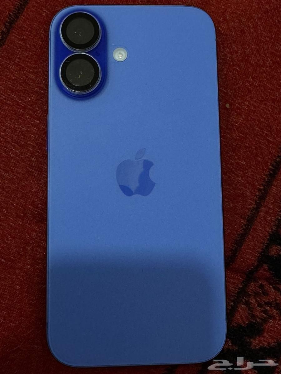 ايفون 16 عادي) الون ازرق) مافي ولاشي البطارية100) القيقا12864251106437121111