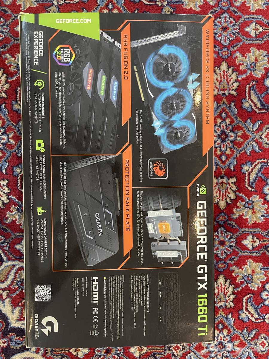 للبيع GTX1660 Ti Gigabyte OC64253000400514112