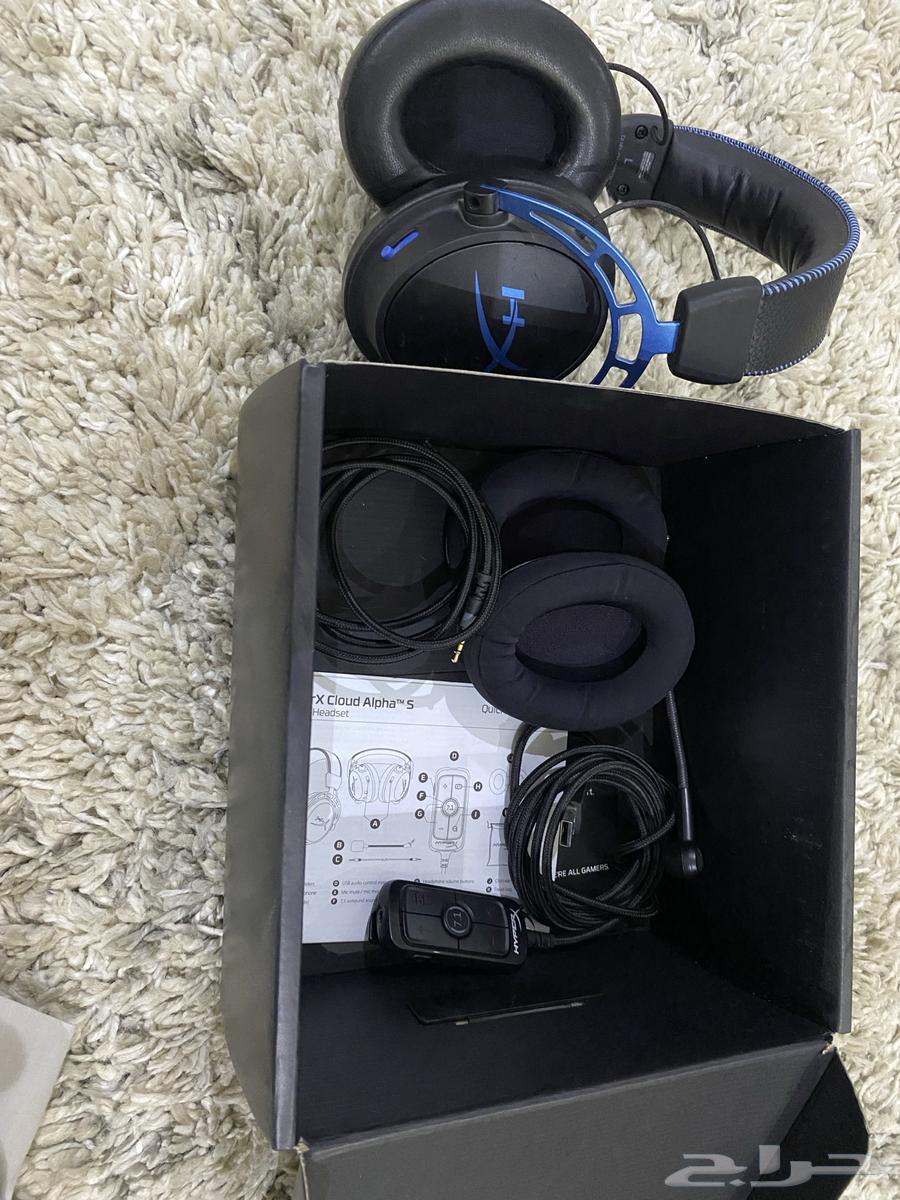 سماعة Hyper X cloud alphaS لون ازرق64245797749634111