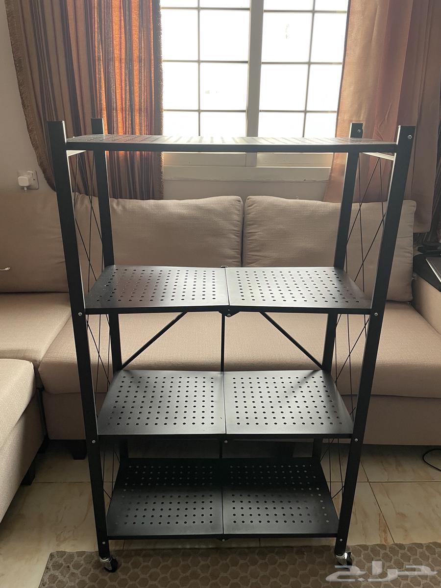 رف معدني بعجلات جديد64249245190403110