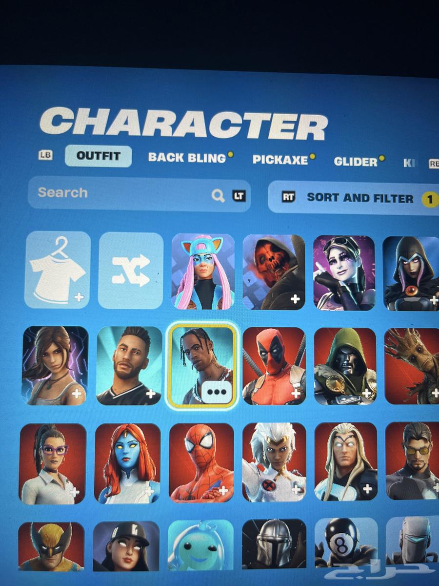 حساب فورتنايت ترافيس سكوت نادر64234644114689110