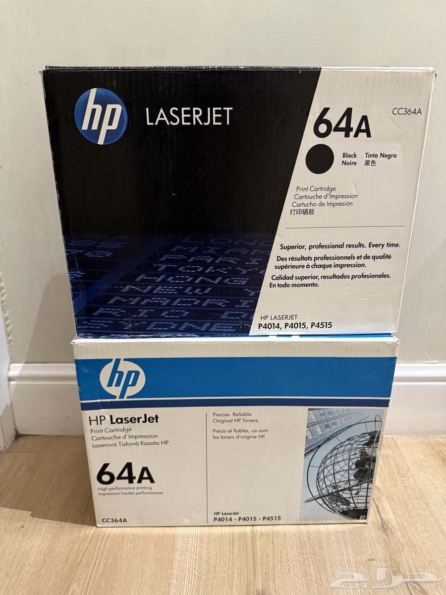 حبر طابعة hp ليزر 64 A جديد لم يستخدم ابدا64238540863489110