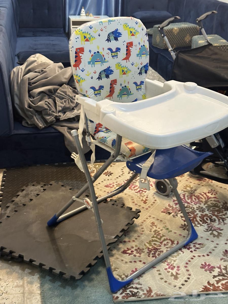 عربة تعلم المشي للأطفال ومقعد تغذية64254244577410114