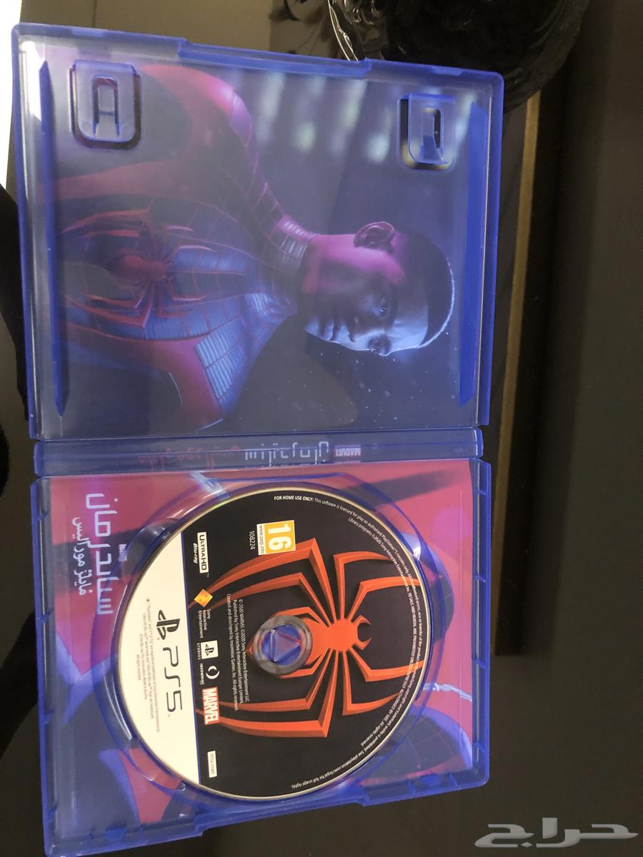 لعبة سبايدر مان مايلز موراليس مستعملة ونضيفه ل PS564250059578625111