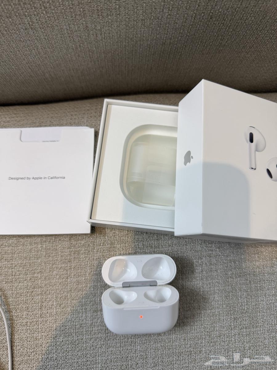 علبة شحن سماعات ابل ايربودز الاصدار الثالث64234466092547112