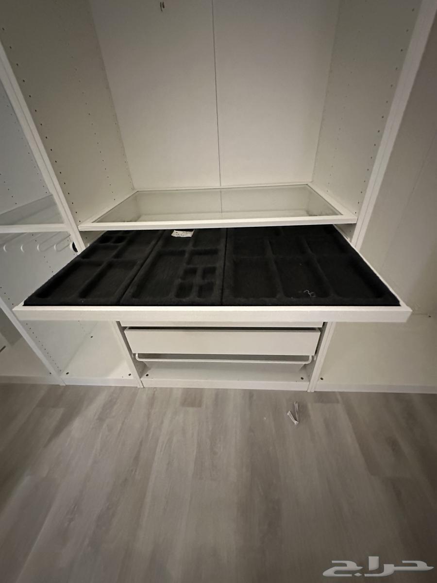 دواليب ايكيا غرفة لبس وأدراجها واكسسواراتها بالقطعة  كاملة64241069318018110