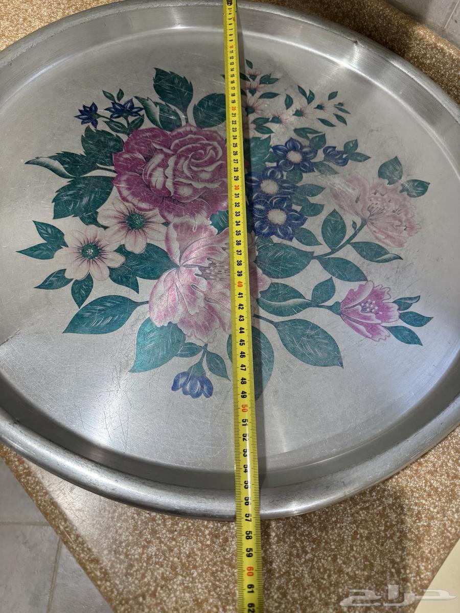 صحون معدن ابو ورده قديمه مستخدمه64234454482433111