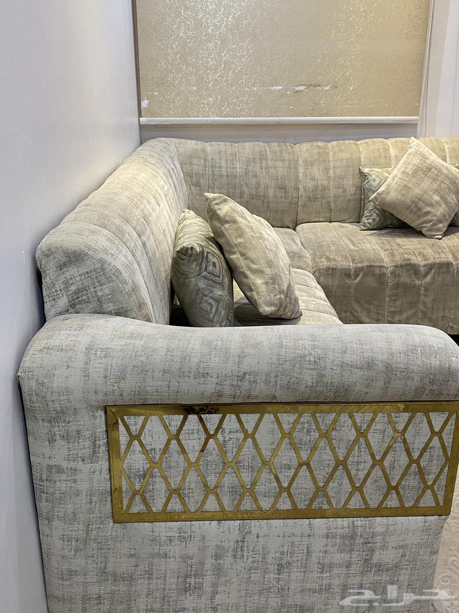 كنب مستخدم شهرين جديد مع المخدات64248107582083111