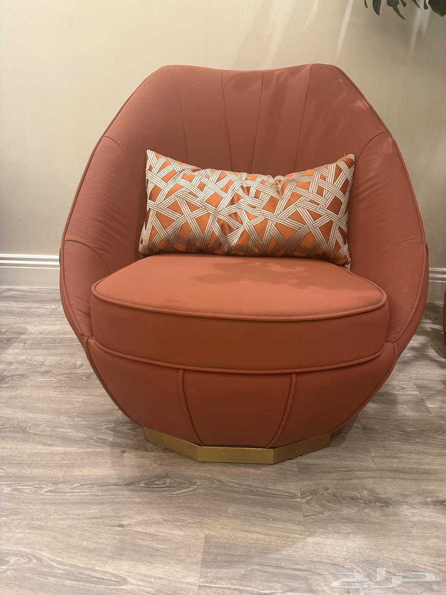 Elegant chair, modern contemporary model with distinctive design and matte gold base color64255393216385112