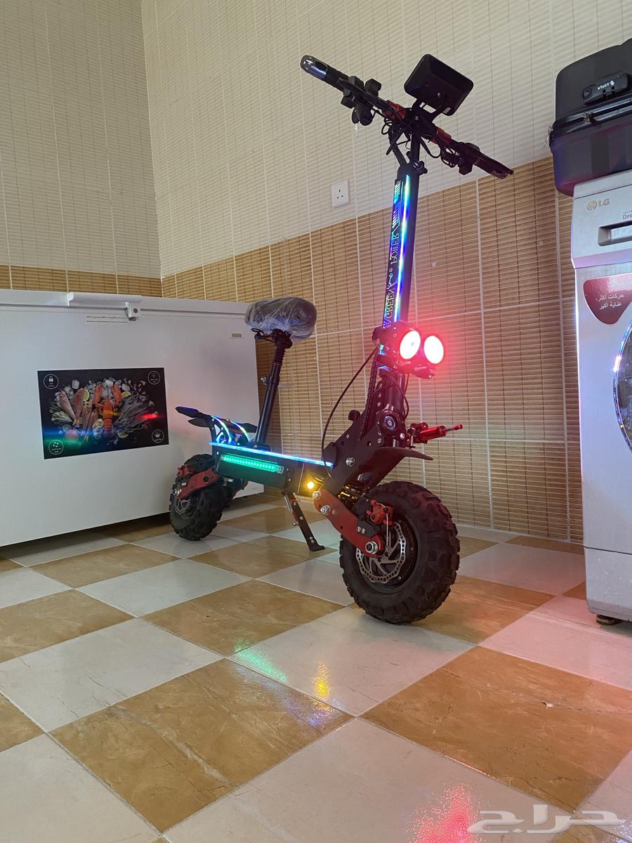 سكوتر كهربائي محركين دبل استخدام 5 ايام حج64252164982147113