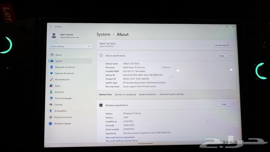 لينوفو ليقن جو 2 Lenovo Legion Go64246299439363110