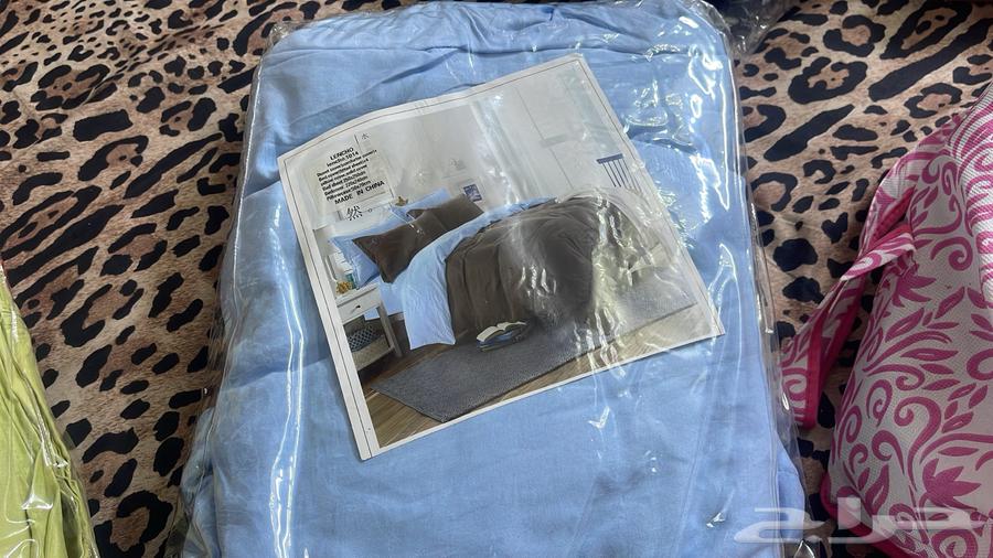 مجموعة جديدة من ملاءات السرير المعبأة مع غطاء لحاف بحجم كينج 6 قطع64255537285762110