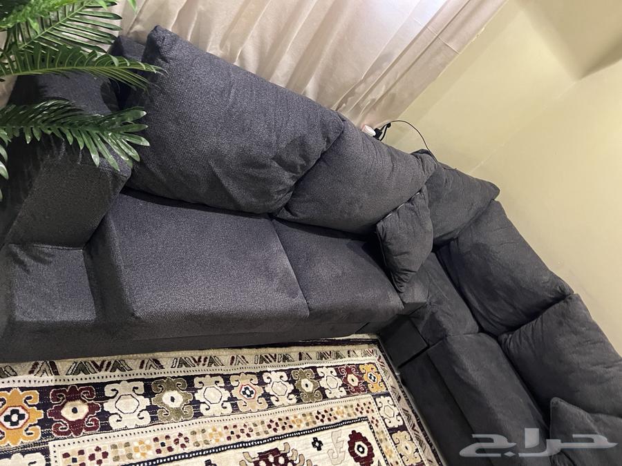 كنب حرف ال شبه جديد64241946283521112