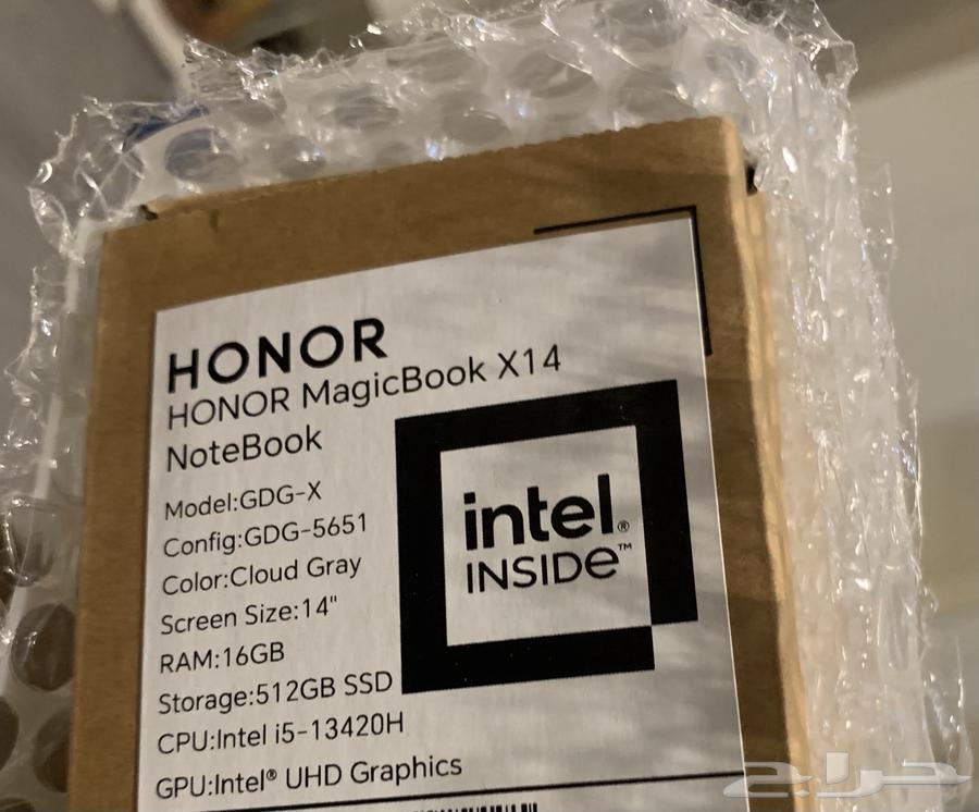 جهاز HONOR MagicBook X14 Plus 2025   جديد في الكرتون64233334805635114